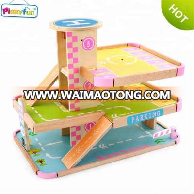 2018 Wholesale Wooden Parking Lot Toy for Kids AT11158