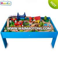 2018 New Design Preschool Children Activity 88piece Wooden Table Train Toys for Wholesale AT11165